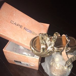 Cape Robbin Rose Gold Sandals